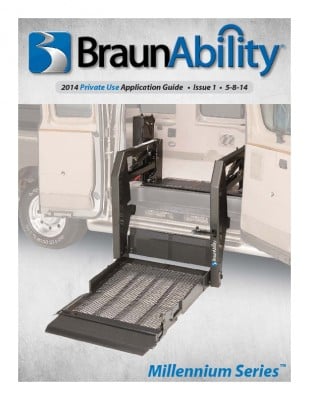 Braun Vangater Series Over half the van's side door is available
